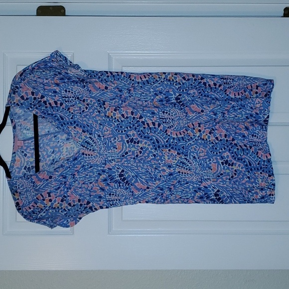 Lilly Pulitzer Dresses & Skirts - LILLY Pulitzer Duval 100% Linen Mini Dress Multi Tic Tac Tile Allover Size Small